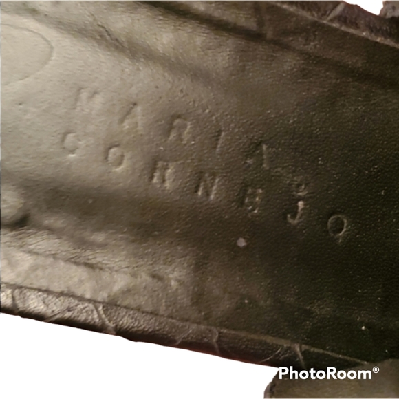 Zero + Maria Cornejo Black Snake Embossed Leather Mules - Picture 6 of 10